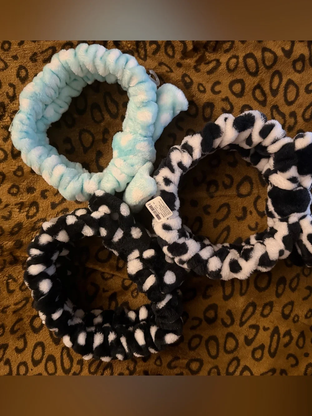 3 Plush Spa Headbands